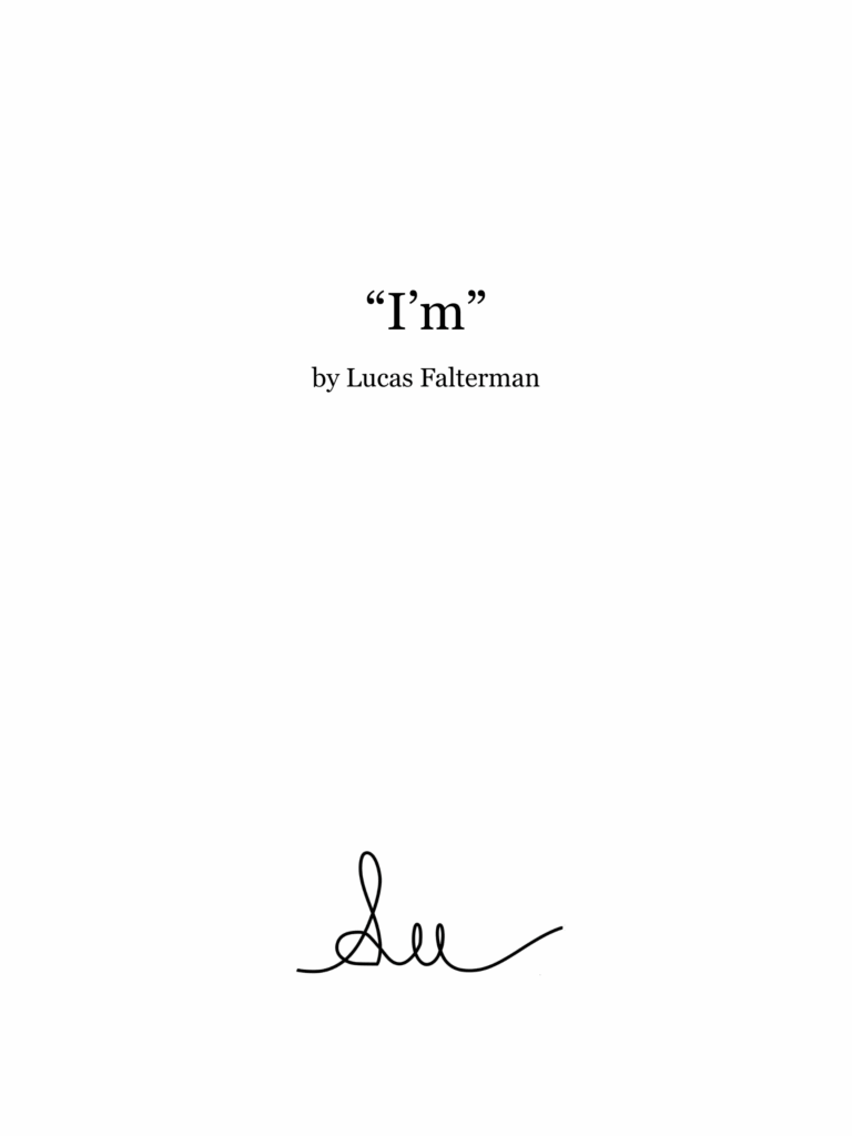 “I’m”