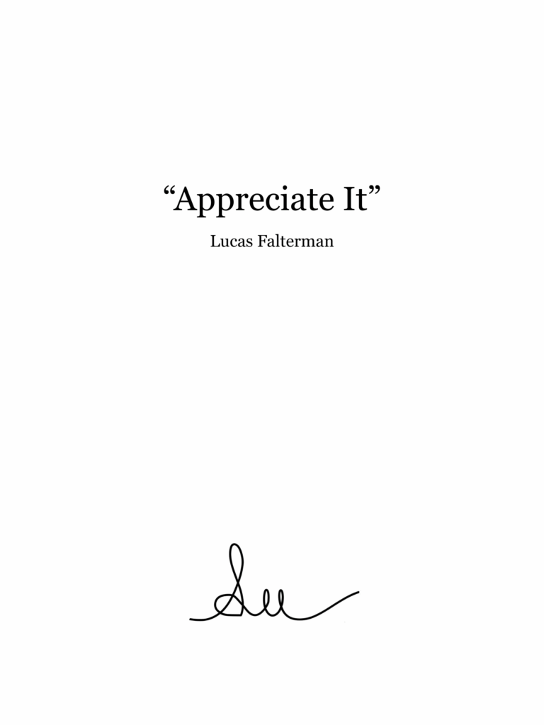 “Appreciate It”